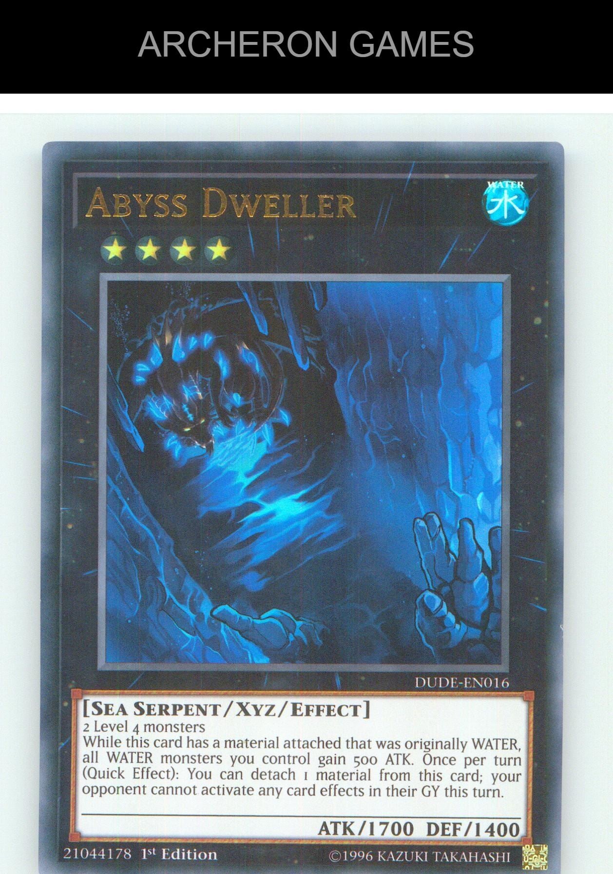 Abyss Dweller UR YUGIOH Card 1st Edition