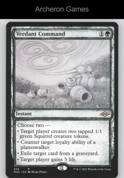 Verdant Command (Showcase) 359 R MTG Card Modern Horizons 2