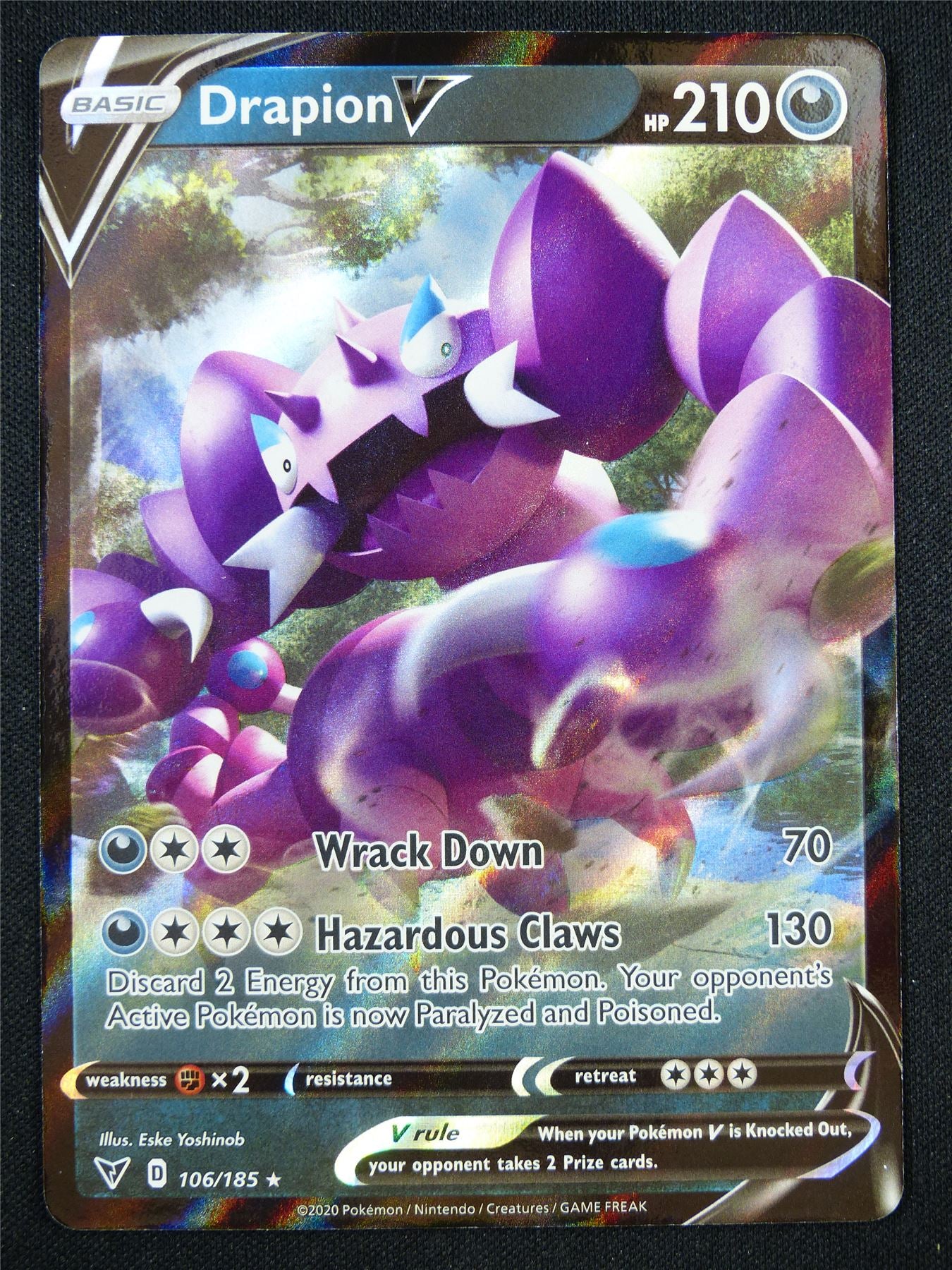 Drapion V 106/185 Holo - Pokemon Card #AH