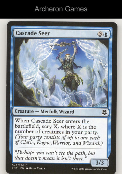 Cascade Seer 48 C MTG Card Zendikar Rising