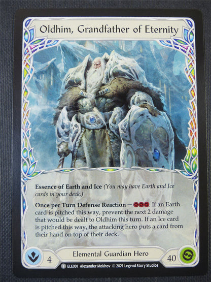 Oldhim Grandfather of Eternity / Shiver - Tales of Aria 1st ed - Flesh and Blood Card #65P