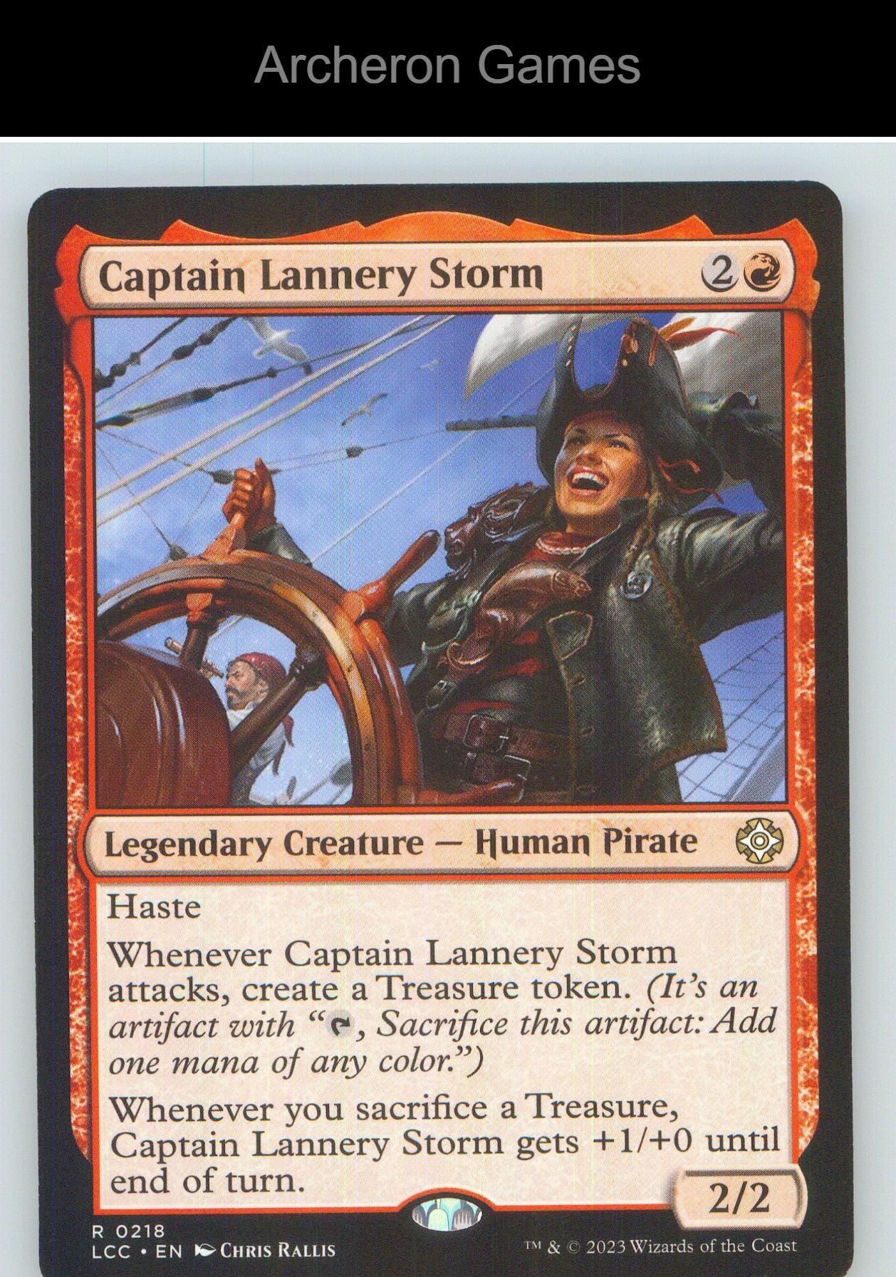 Captain Lannery Storm LCC 218 R MTG Card NM/EX+