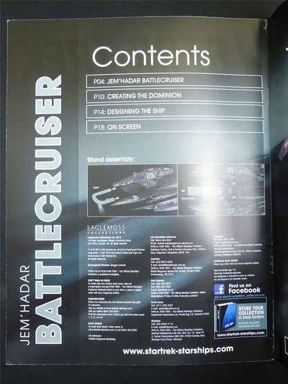 Star Trek The official Starships Collection #13 - Eaglemoss Magazine #2WX