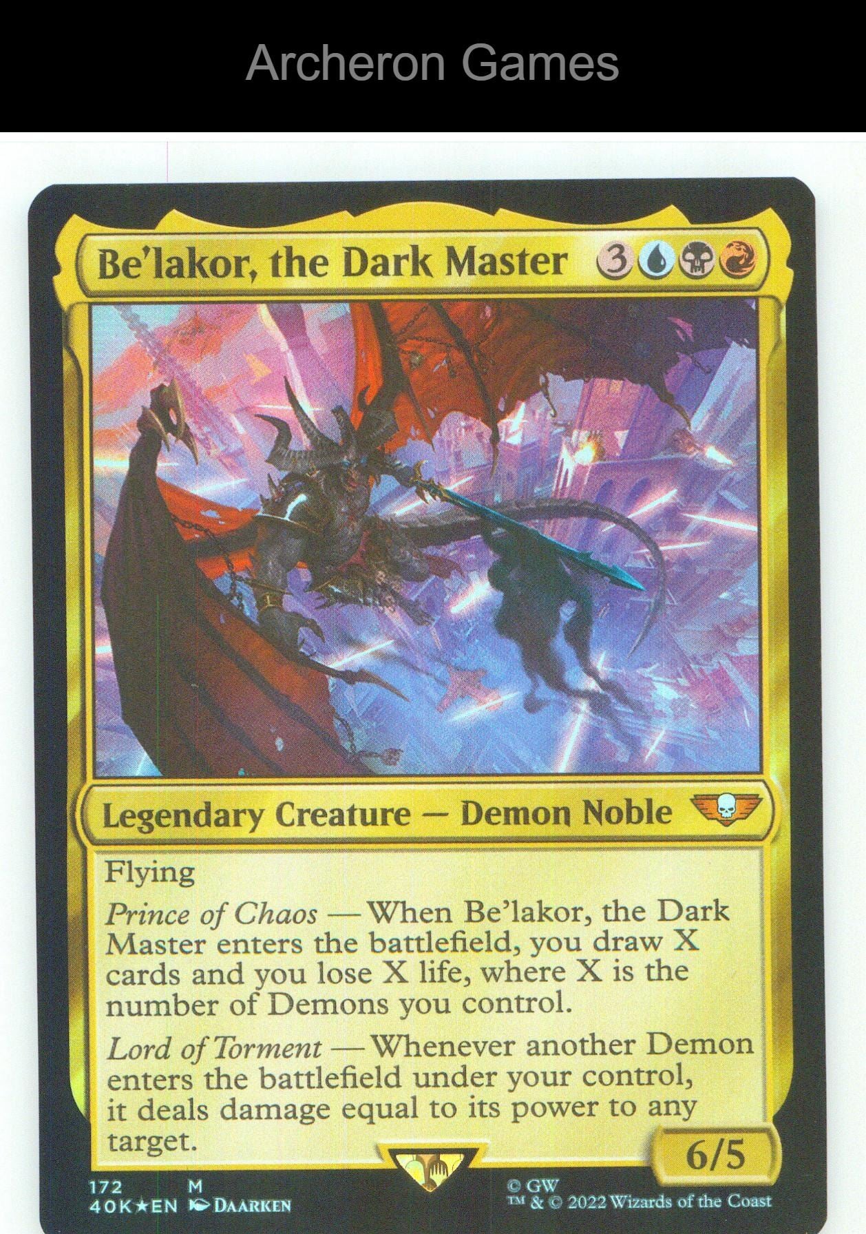 Be'lakor, the Dark Master (Surge Foil) 6 Mythic MTG Card NM/EX+