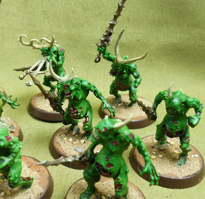Plaguebearers painted - Chaos Daemons - Warhammer 40K #KB