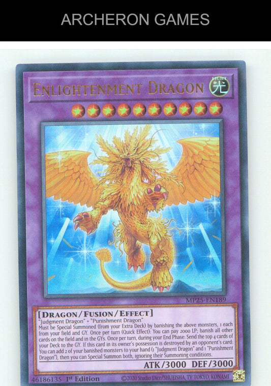 Enlightenment Dragon UR YUGIOH Card 1st Edition