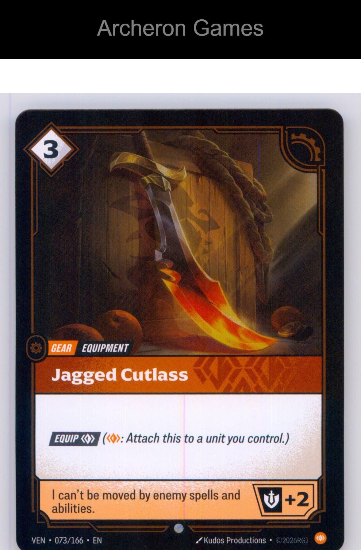 Jagged Cutlass VEN 073/166 C Vendetta Riftbound Card