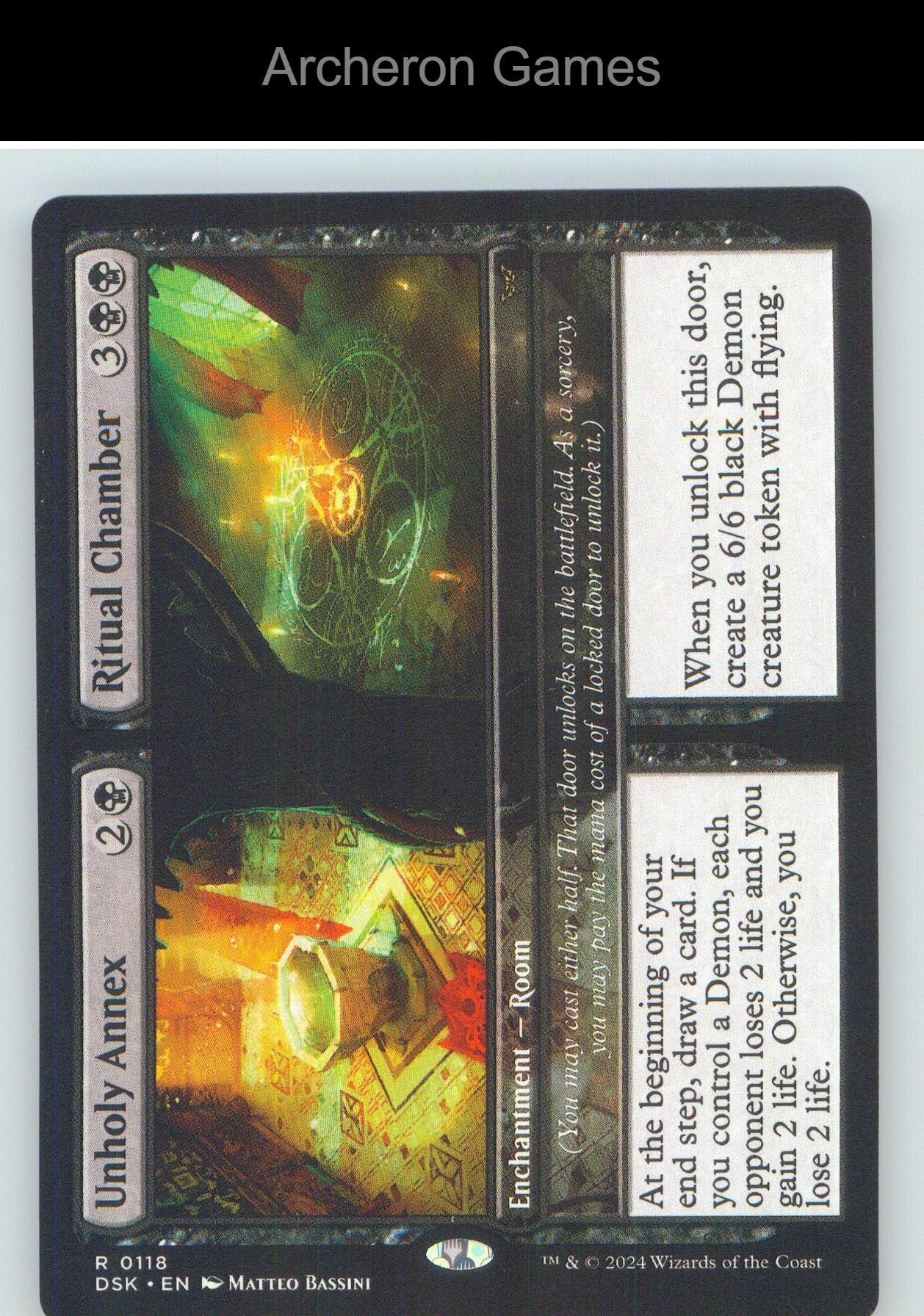 Unholy Annex // Ritual Chamber DSK 118 R MTG Card NM/EX+