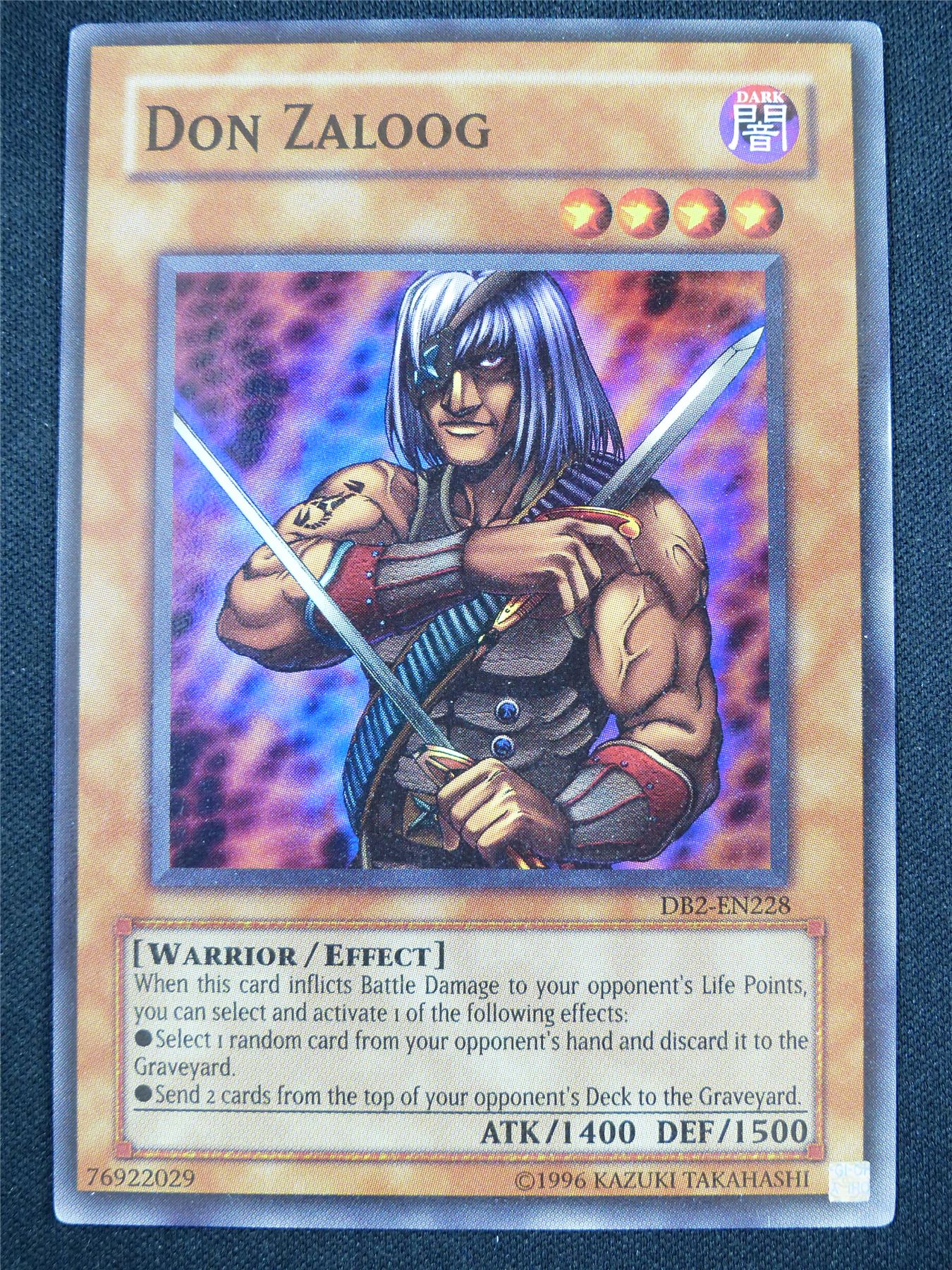 Don Zaloog DB2 Super Rare - Yugioh Card #19M