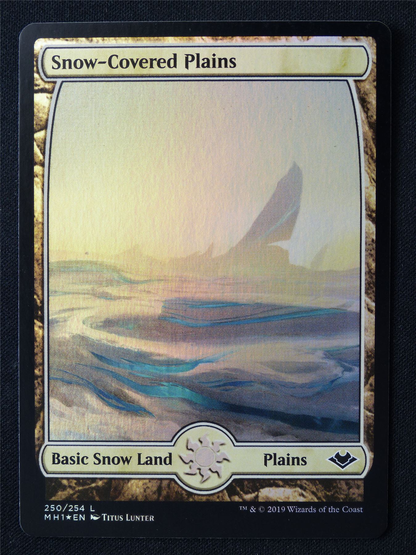 Full Art Snow-Covered Plains 250/254 Foil - MH1 - Mtg Card #1Q