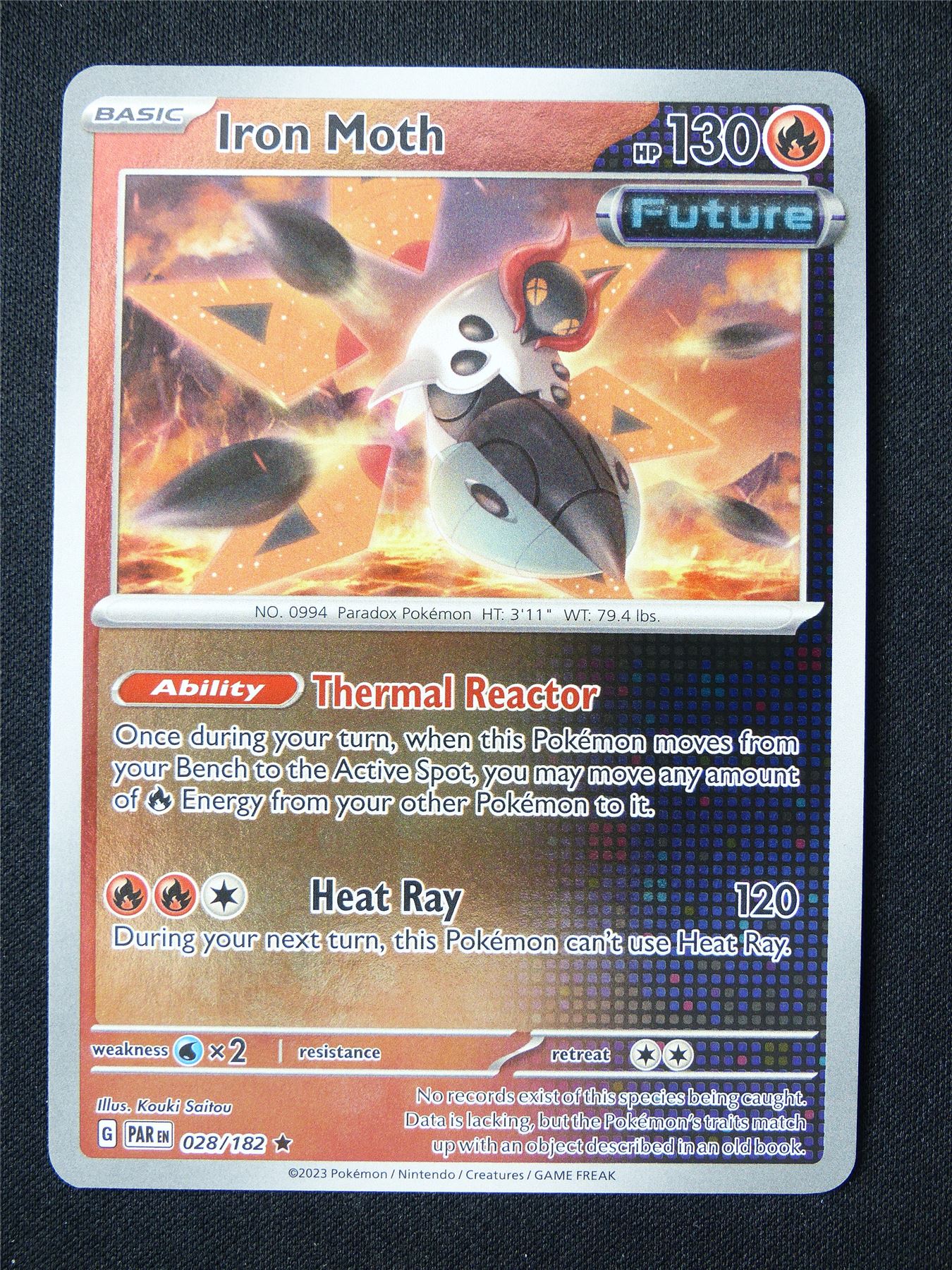 Iron Moth 028/182 Reverse Holo - Pokemon Card #1BI