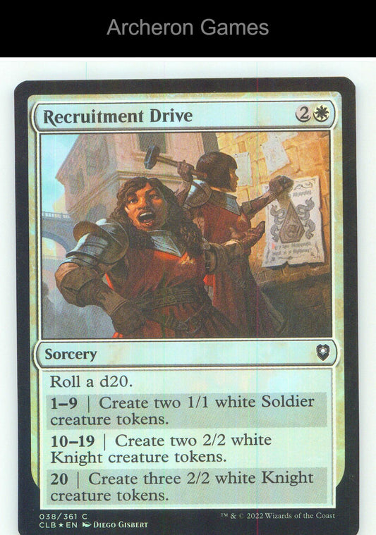 Recruitment Drive CLB 38 C MTG Card NM/EX+ Foil