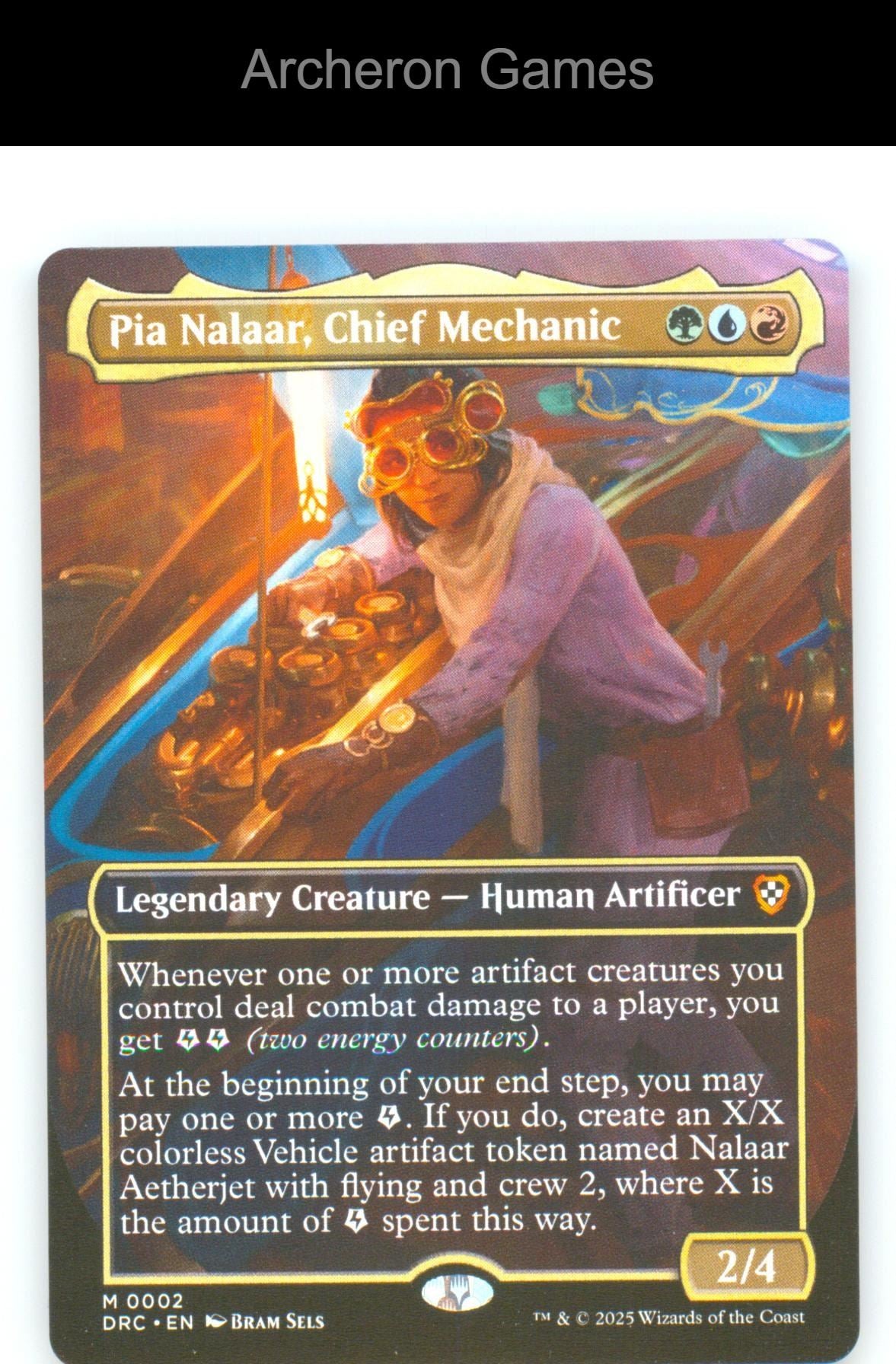 Pia Nalaar, Chief Mechanic (Borderless) 2 Mythic MTG Card NM/EX+