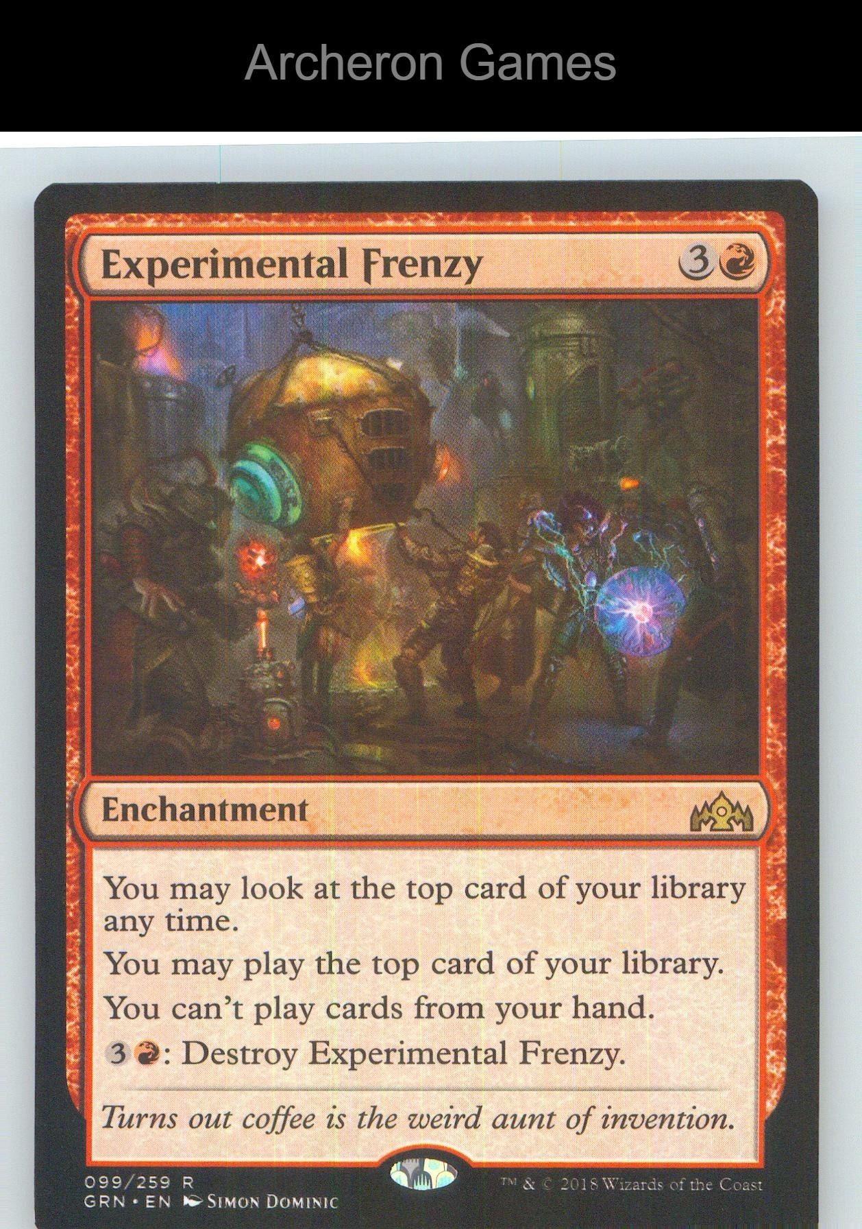 Experimental Frenzy GRN 99 R MTG Card NM/EX+