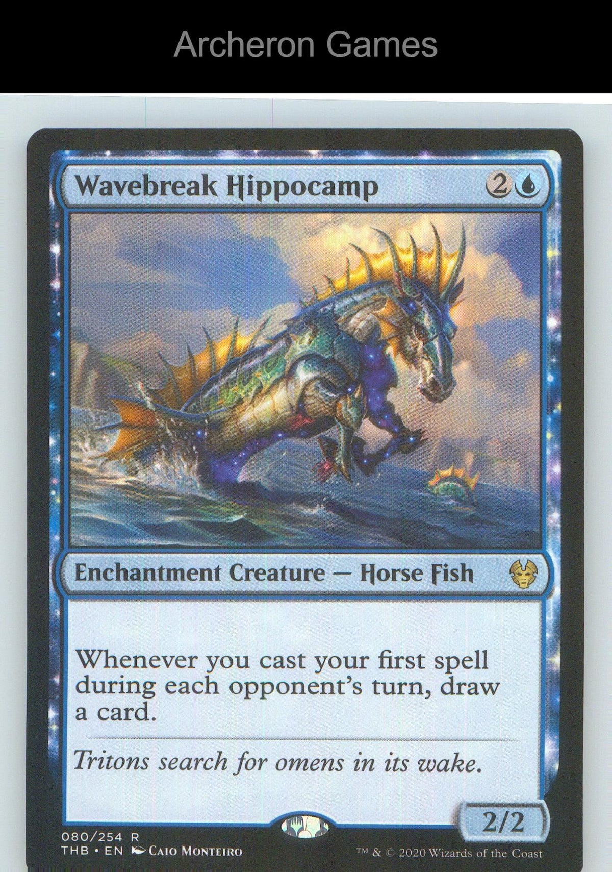 Wavebreak Hippocamp THB 80 R MTG Card NM/EX+
