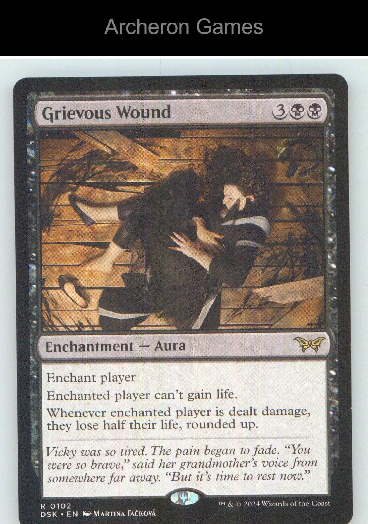 Grievous Wound DSK 102 R MTG Card NM/EX+