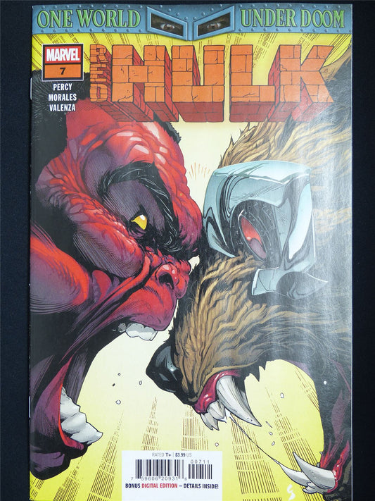 Red HULK #7 - Oct 2025 Marvel Comic #2NL