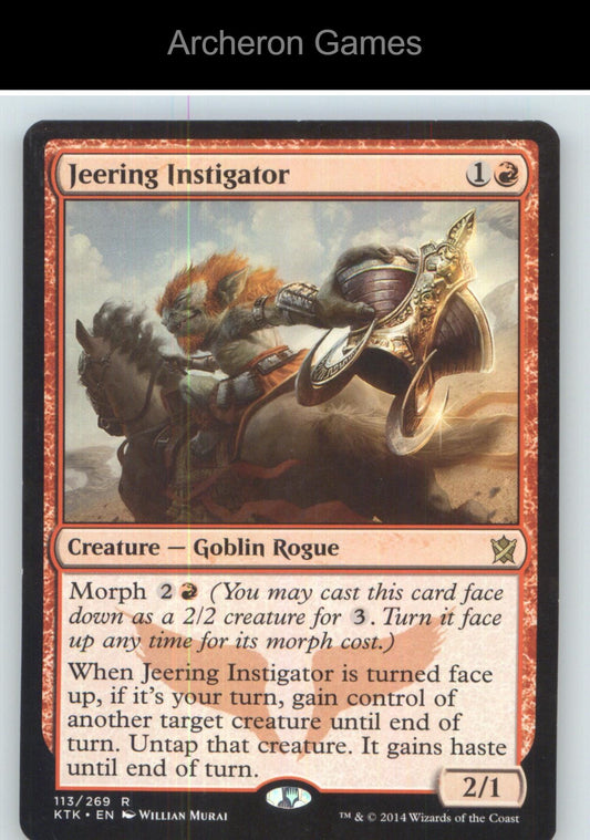 Jeering Instigator KTK 113 R MTG Card NM/EX+