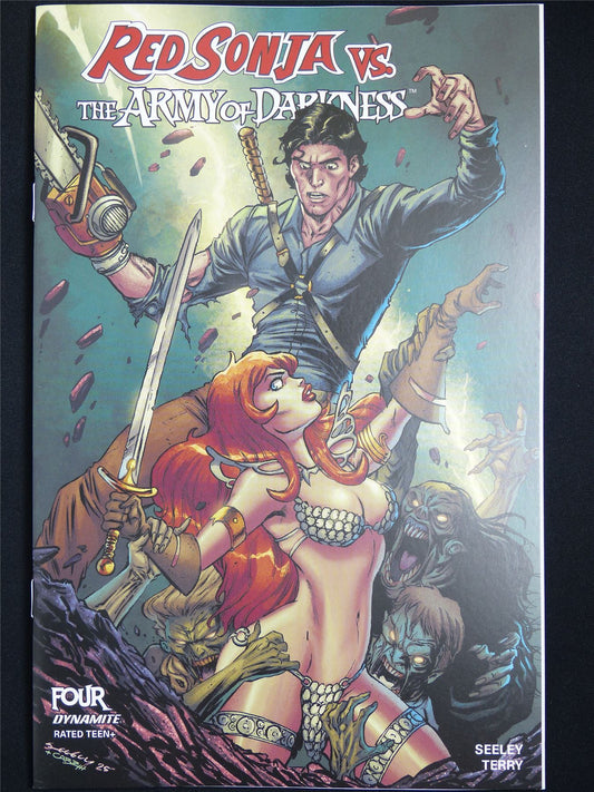 RED Sonja vs The Army of Darkness #4 Cvr B - Aug 2025 Dynamite Comic #2MN