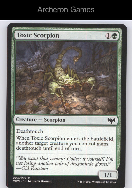 Toxic Scorpion 224 C MTG Card Innistrad: Crimson Vow