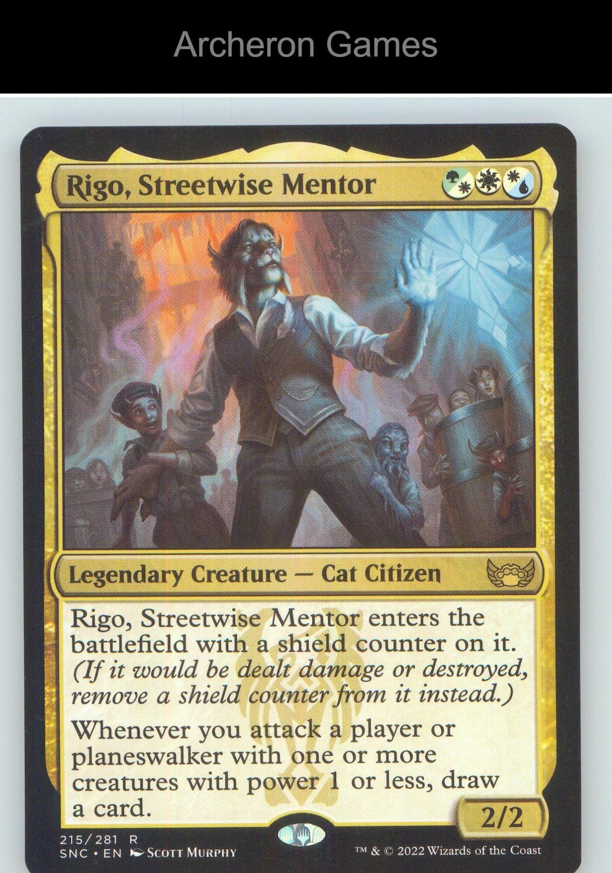 Rigo, Streetwise Mentor SNC 215 R MTG Card NM/EX+