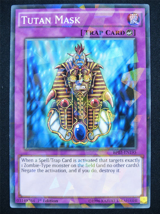 Tutan Mask BP03 Shatterfoil Rare - 1st ed Yugioh Card #1AR