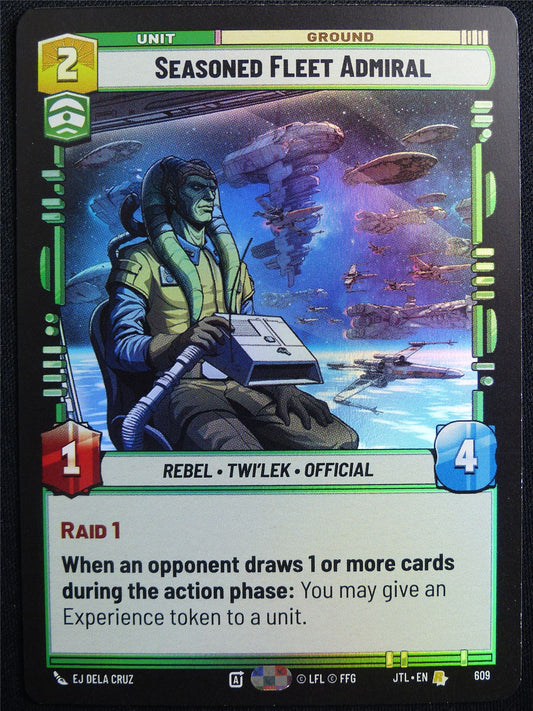 Seasoned Fleet Admiral 609 Foil - Star Wars Unlimited Card #4UO