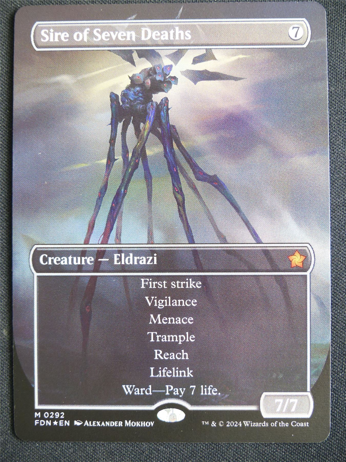 Sire of Seven Deaths Borderless Foil - FDN - Mtg Card #3J6