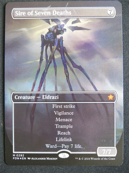 Sire of Seven Deaths Borderless Foil - FDN - Mtg Card #3J6
