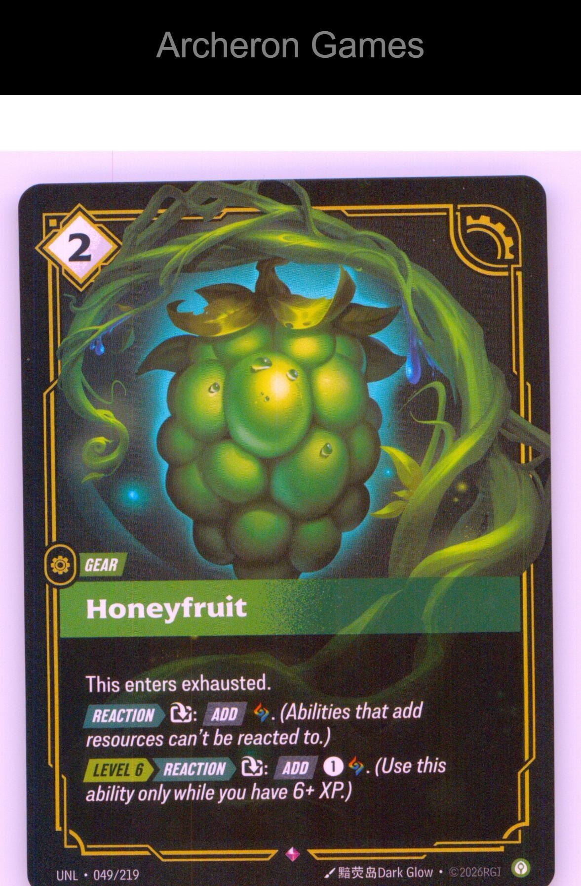 Honeyfruit UNL 049/219 R Unleashed Riftbound Card