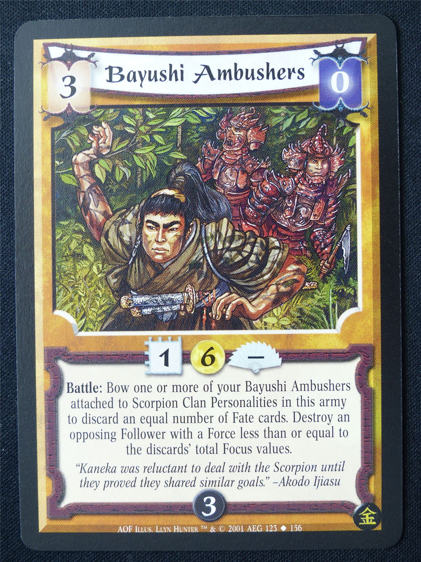 Bayushi Ambushers - AOF - Legend of the Five Rings L5R Card #10P