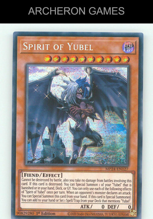 Spirit of Yubel SEC YUGIOH Card