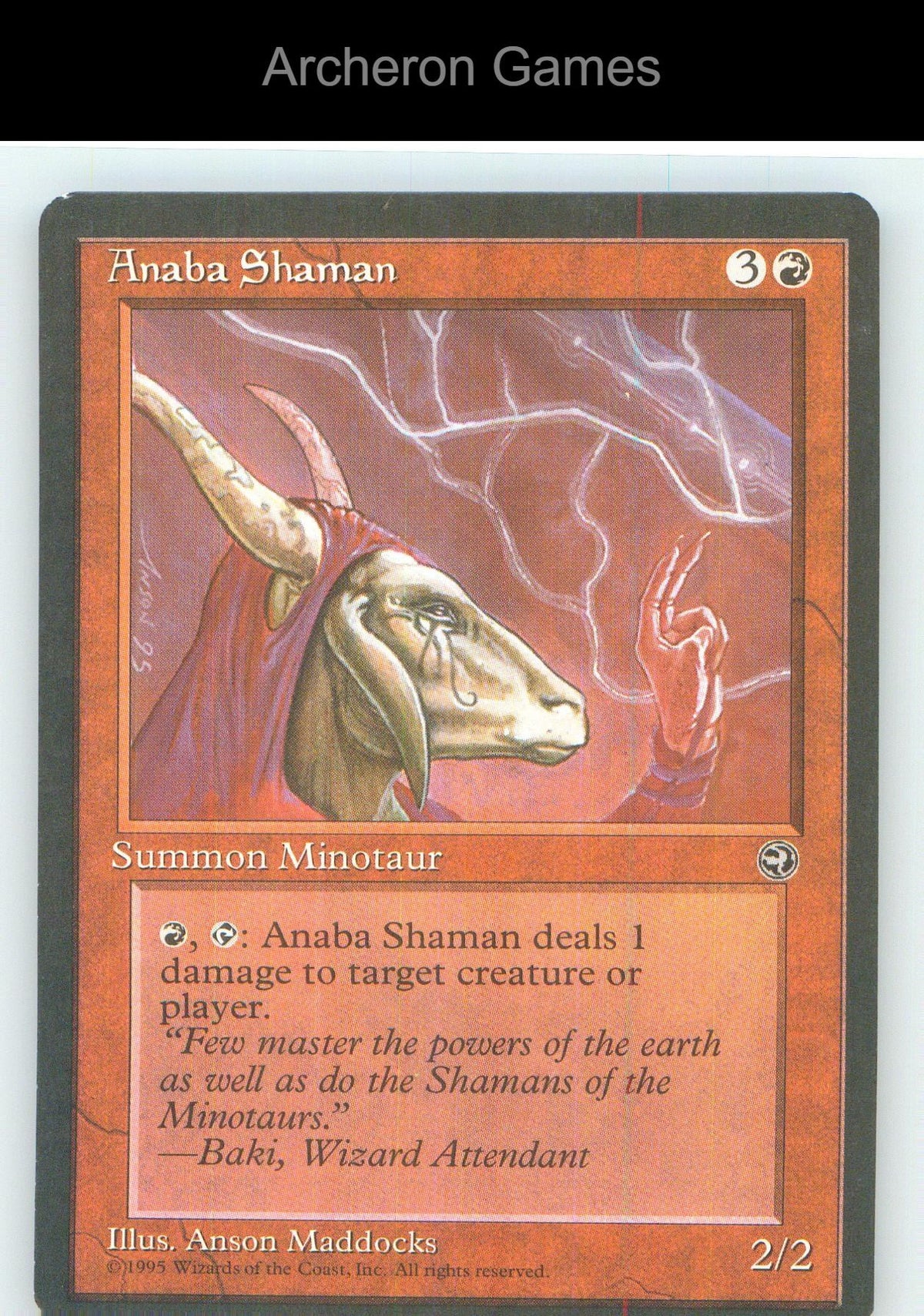 Anaba Shaman [Version 2] HML 86 C MTG Card NM/EX+