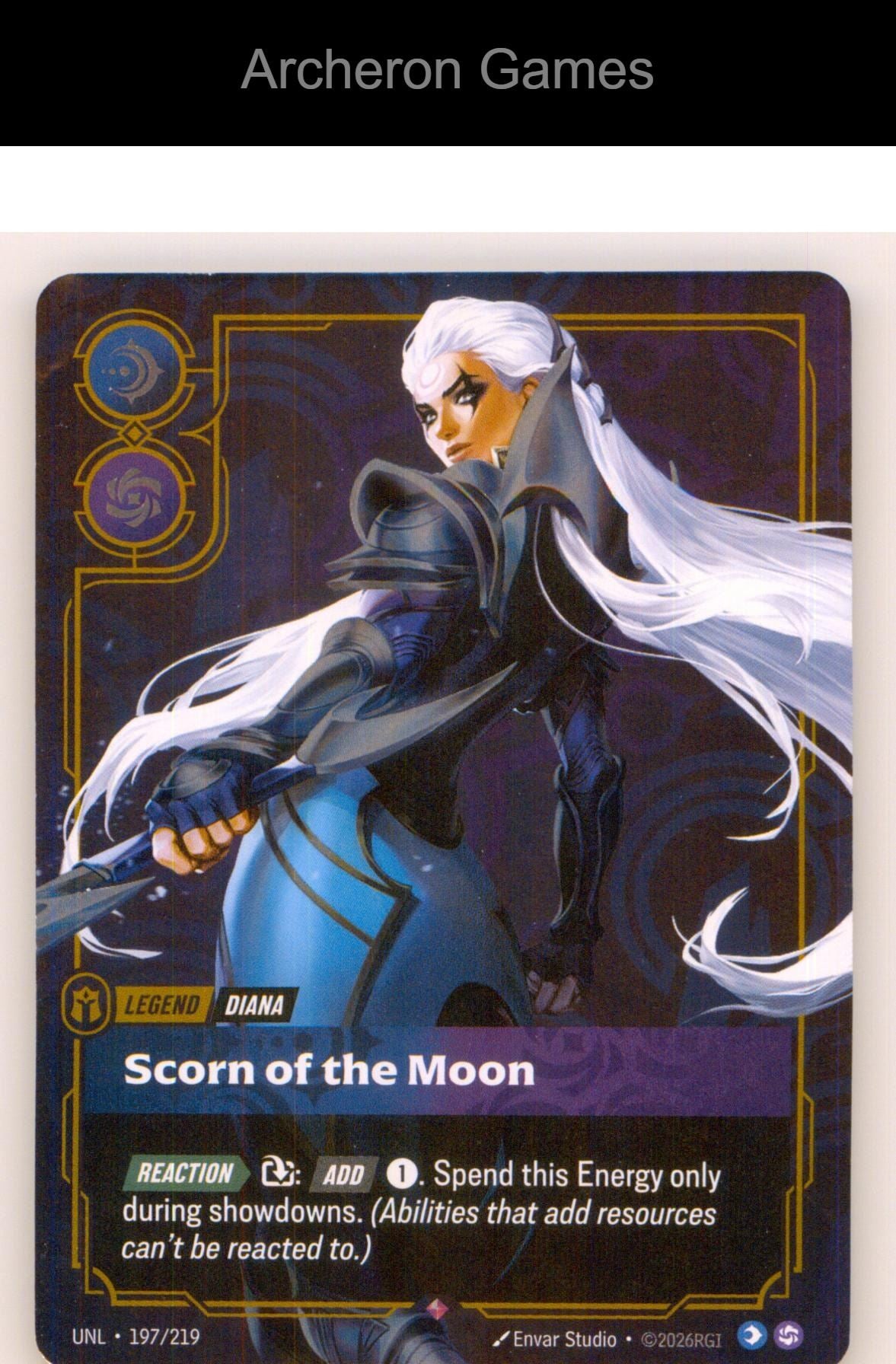 Diana - Scorn of the Moon UNL 197/219 R Unleashed Riftbound Card
