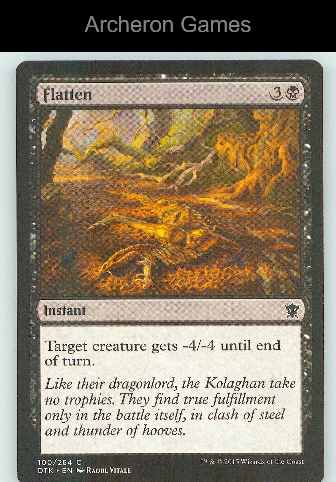 Flatten DTK 100 C MTG Card NM/EX+
