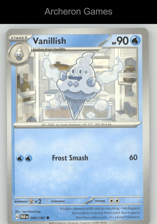 Pokemon Card Vanillish PAR 044/182 C Paradox Rift