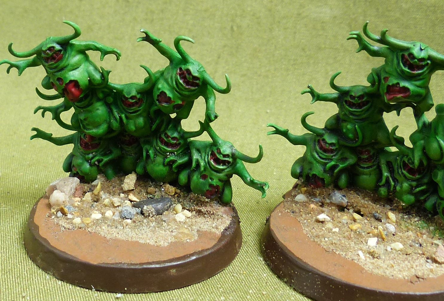 Nurglings painted - Maggotkin of Nurgle - Warhammer AoS #KH