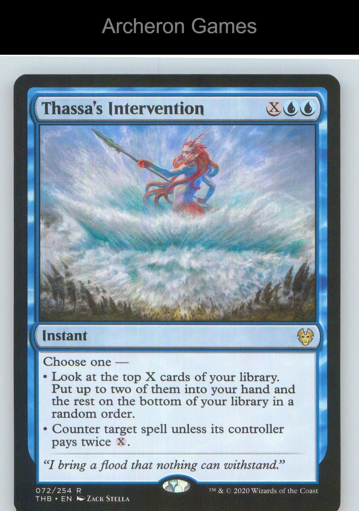 Thassa's Intervention THB 72 R MTG Card NM/EX+