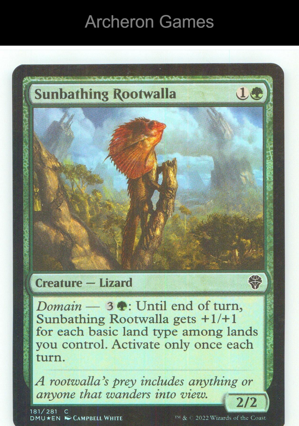 Sunbathing Rootwalla DMU 181 C MTG Card NM/EX+ Foil