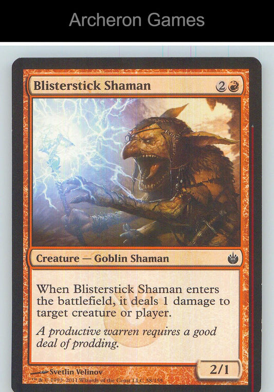 Blisterstick Shaman MBS 58 C MTG Card NM/EX+