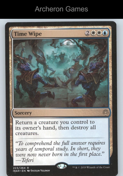 Time Wipe 223 R MTG Card Promo Pack: Throne of Eldraine