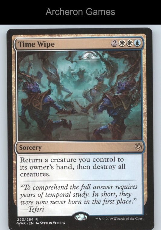 Time Wipe 223 R MTG Card Promo Pack: Throne of Eldraine