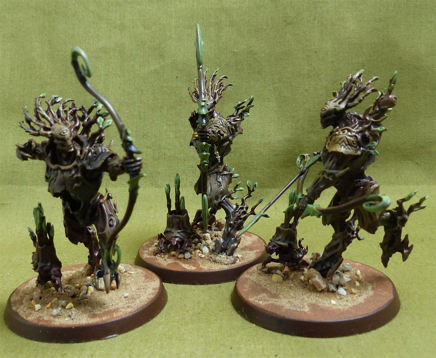 Kurnoth Hunters with Greatbows painted - Sylvaneth - Warhammer Aos #2M2