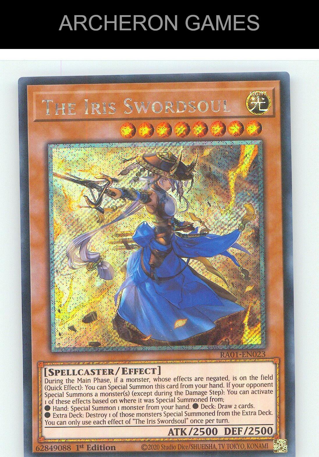 The Iris Swordsoul (Secret Rare) SEC YUGIOH Card 1st Edition