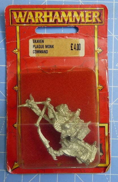 Classic Metal Skaven Plague Monk blister OOP - Warhammer Fantasy #2FN