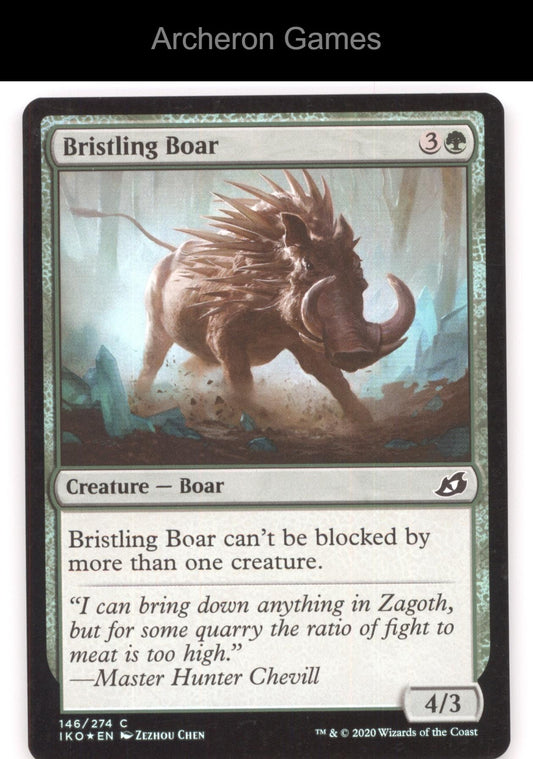 Bristling Boar 146 C MTG Card Ikoria: Lair of Behemoths
