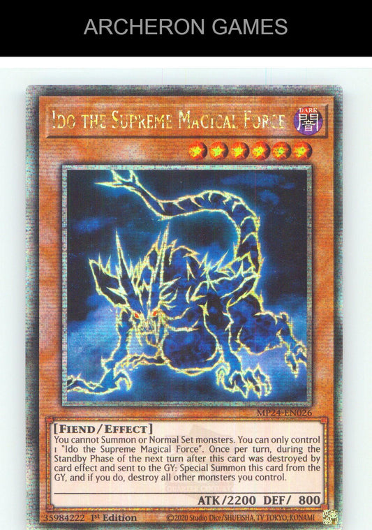 Ido the Supreme Magical Force (Quarter Century Secret Rare) YUGIOH 1st Edition