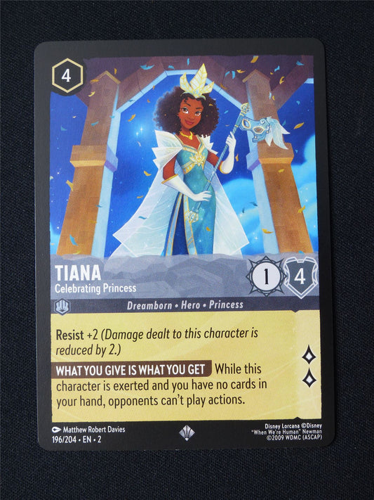 Tiana 196/204 - Lorcana Card #3DJ