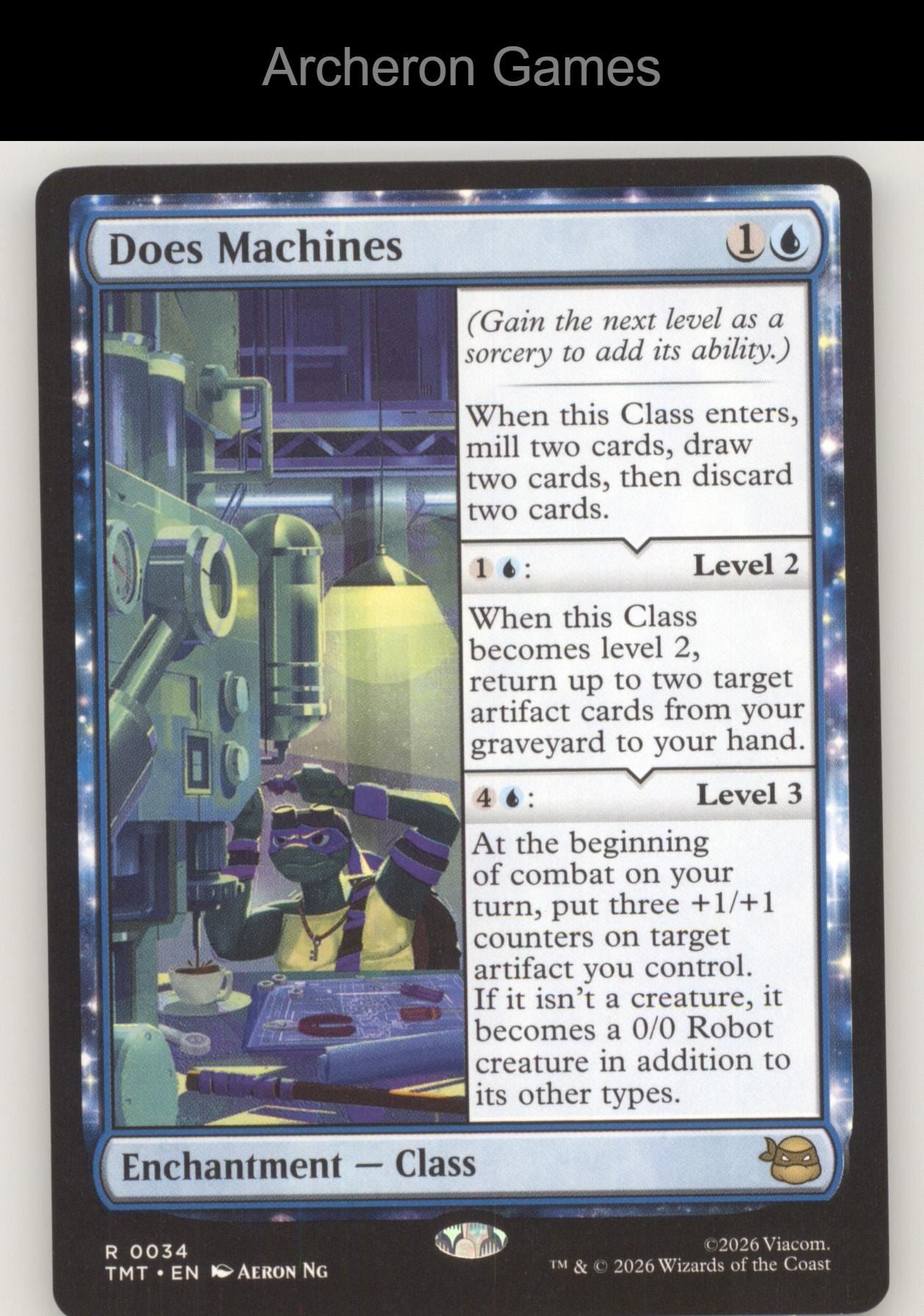 Does Machines TMT 0034 R MTG Card Teenage Mutant Ninja Turtles