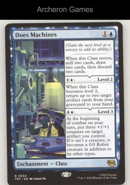Does Machines TMT 0034 R MTG Card Teenage Mutant Ninja Turtles